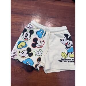 H&M Disney Mickey Mouse Pull On Shorts Size 18-24 Months